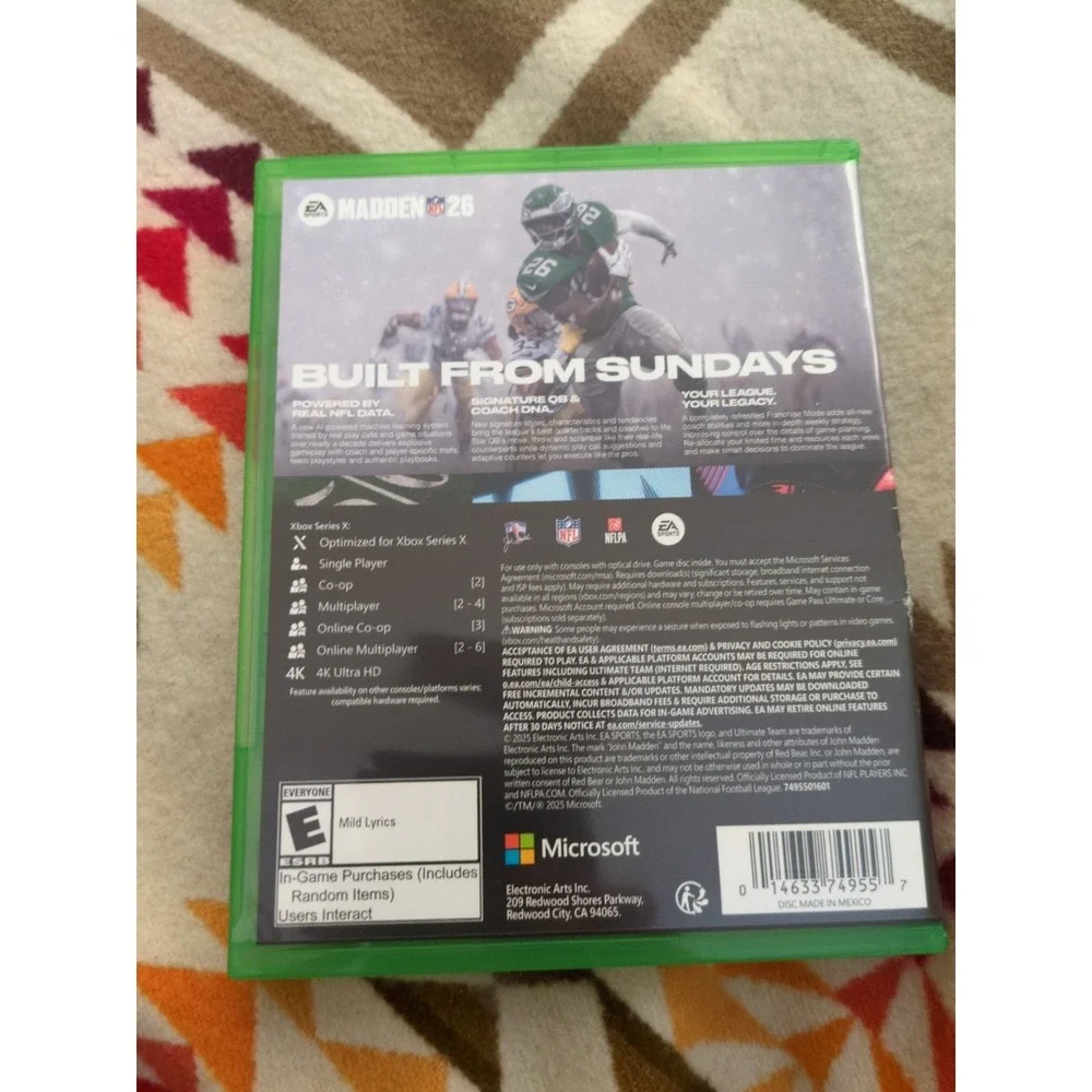 X Box Series X‎ Madden 26 Game